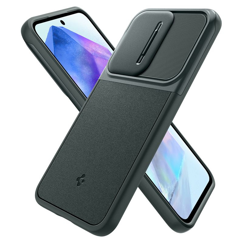 Samsung Galaxy A55 Optik Armor Hybrid Case Hülle mit Cam-Slider (ACS07536) - Abyss Green (Grün)