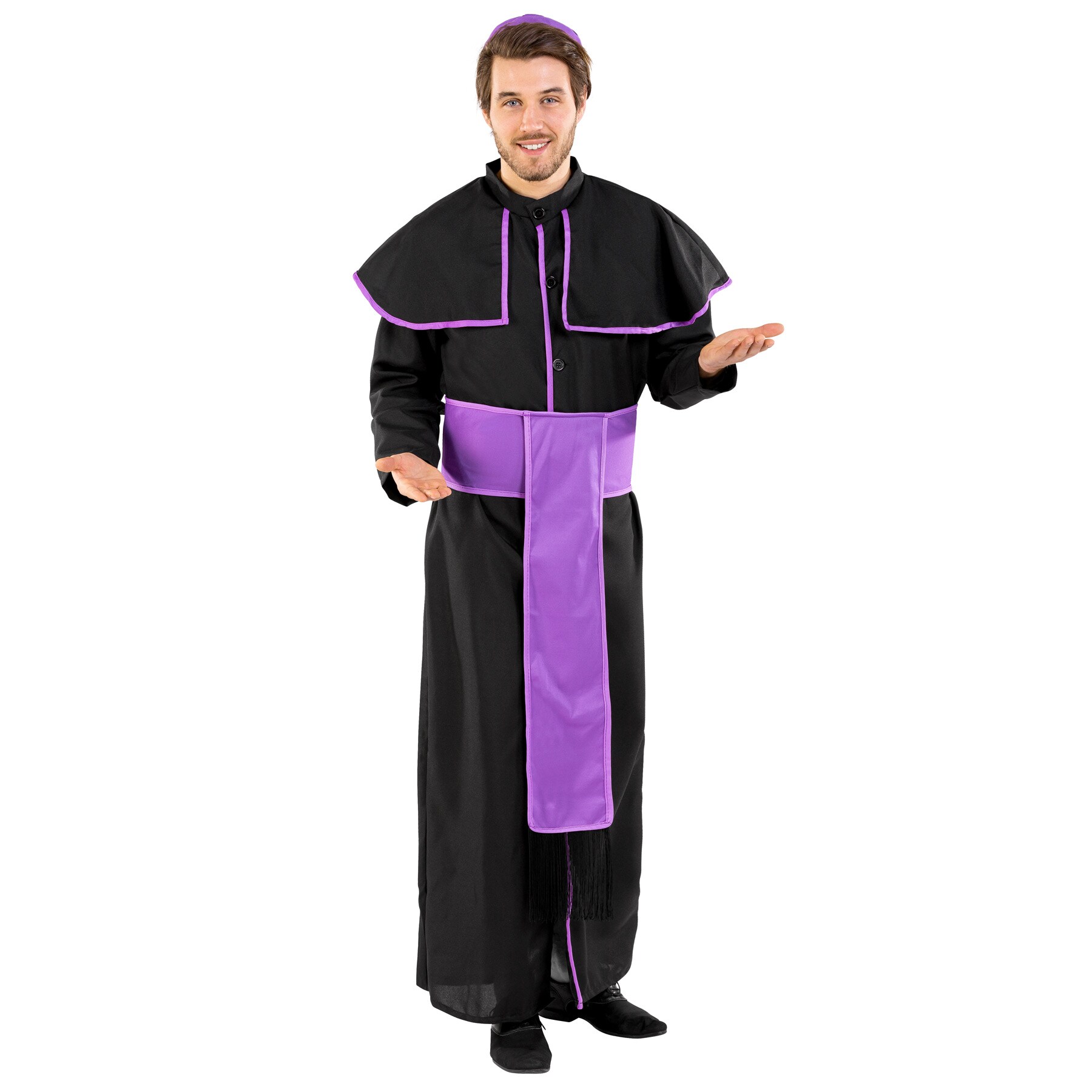 tectake® Herrenkostüm Priester Benedikt