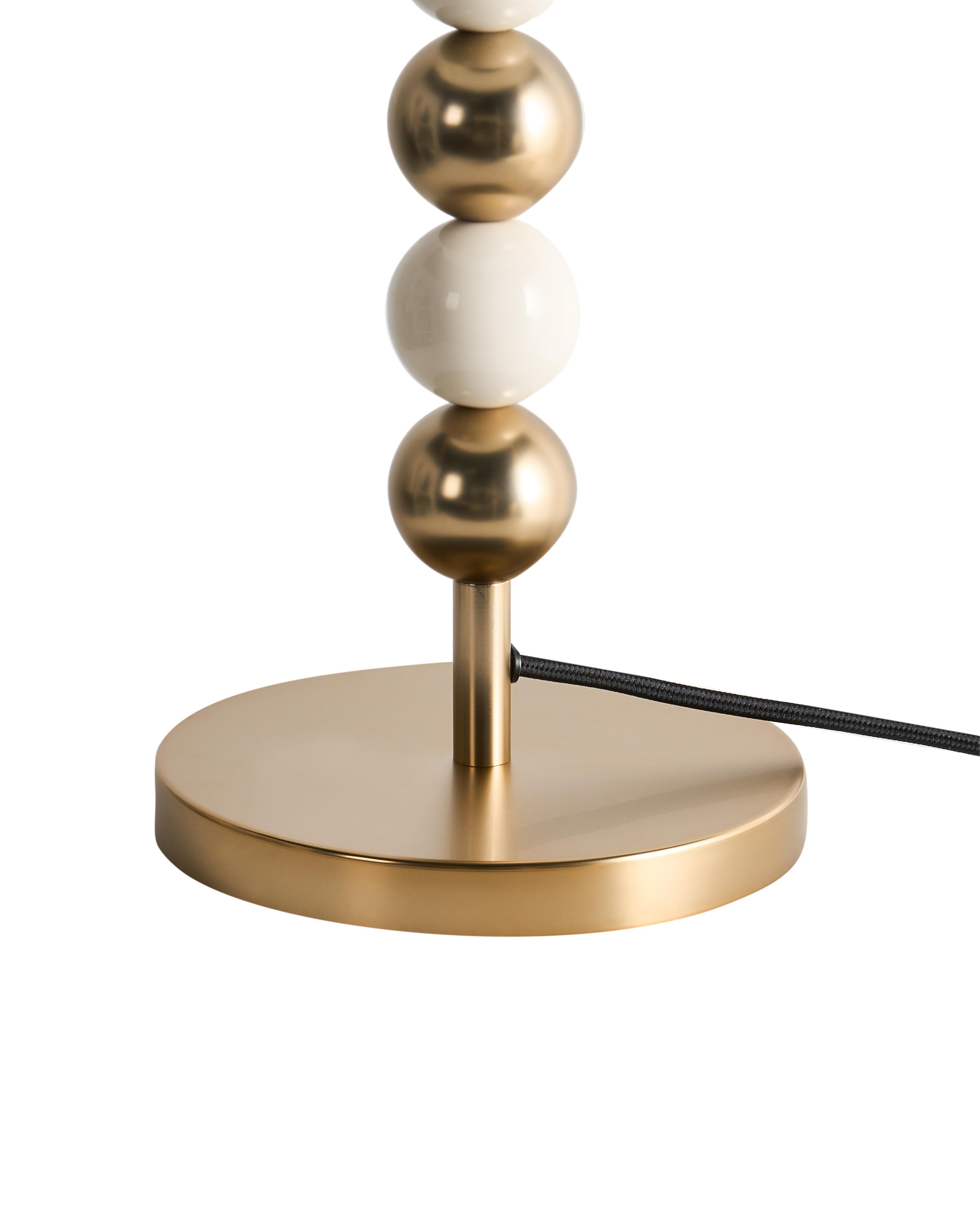 Tafellamp LOKY Metaal Messing/beige