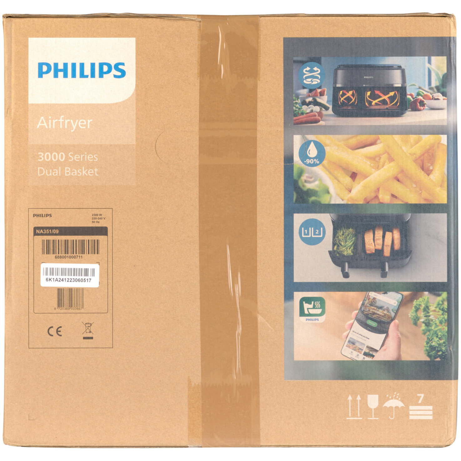 Philips Airfryer mit 2 Körben NA351/09