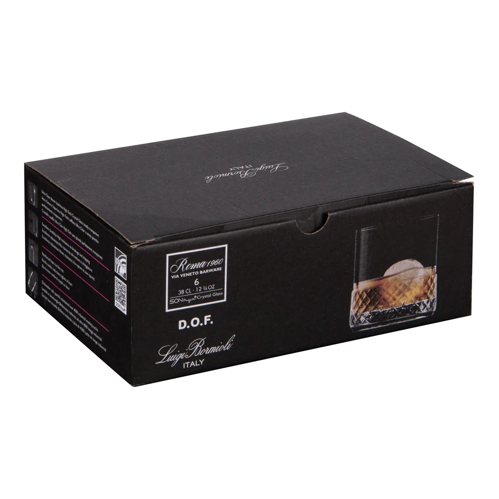 Boîte de 6 gobelets bas Roma 38 cl Bormioli Luigi
