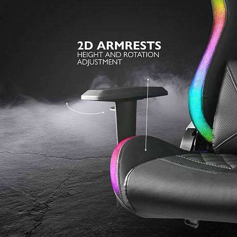 Deltaco RGB gamerstol GAM-080 - sort