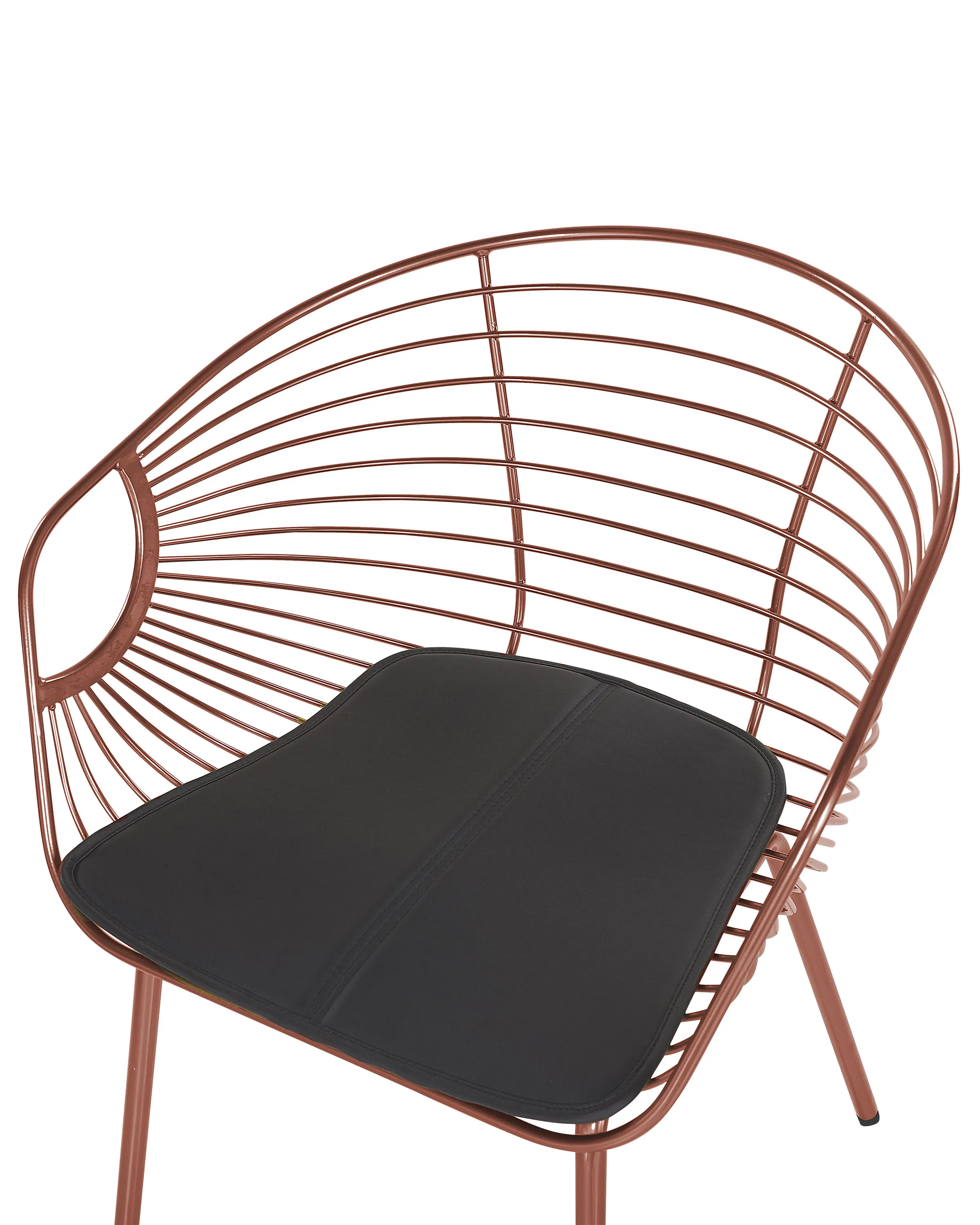 Set van 2 eetkamerstoelen HOBACK Metaal Koper