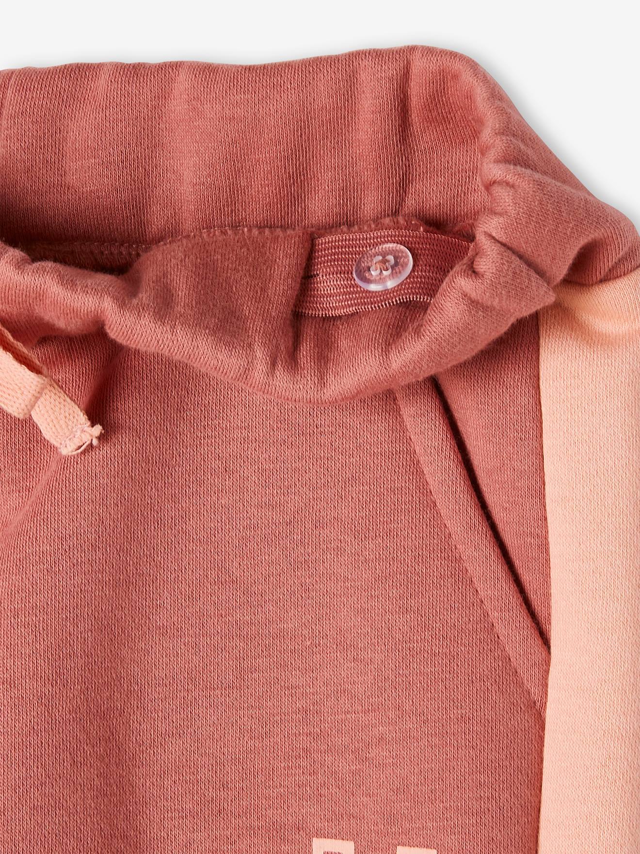 Calça de moletom feminina Clay em tecido atoalhado com listras laterais.