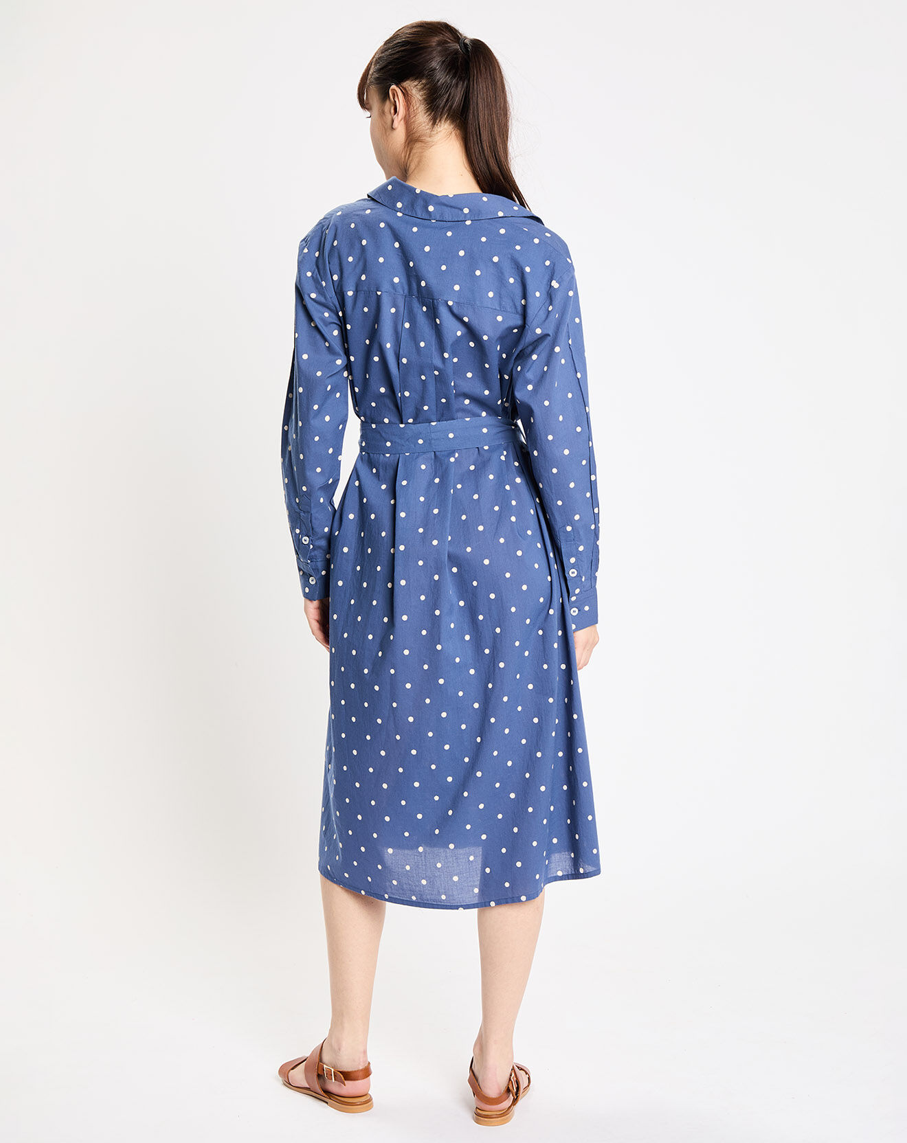 Jodhpur Robe Ramelia indigo bleu/écru
