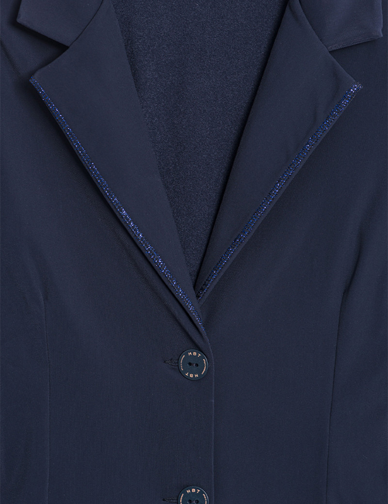 HBT BASICS ESSENTIELS | SHIRLEY VESTE BLAZER FEMME MARINE