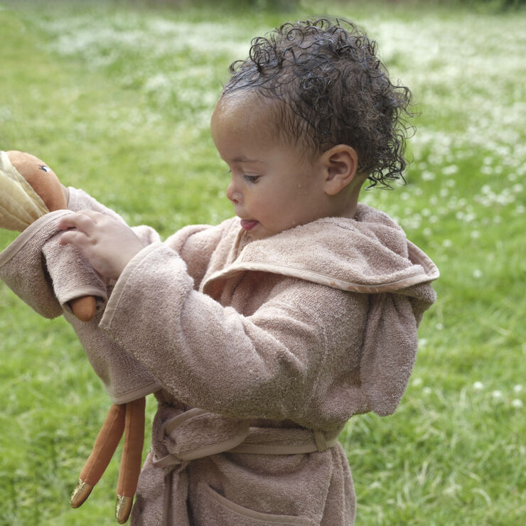 Fabelab Bathrobe - Junior - Bunny - Old Rose Old rose