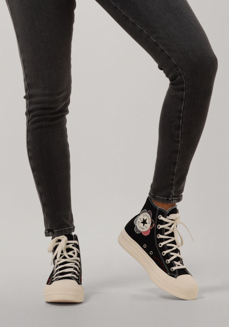 CONVERSE zwarte converse hoge sneaker chuck taylor all star lift hi