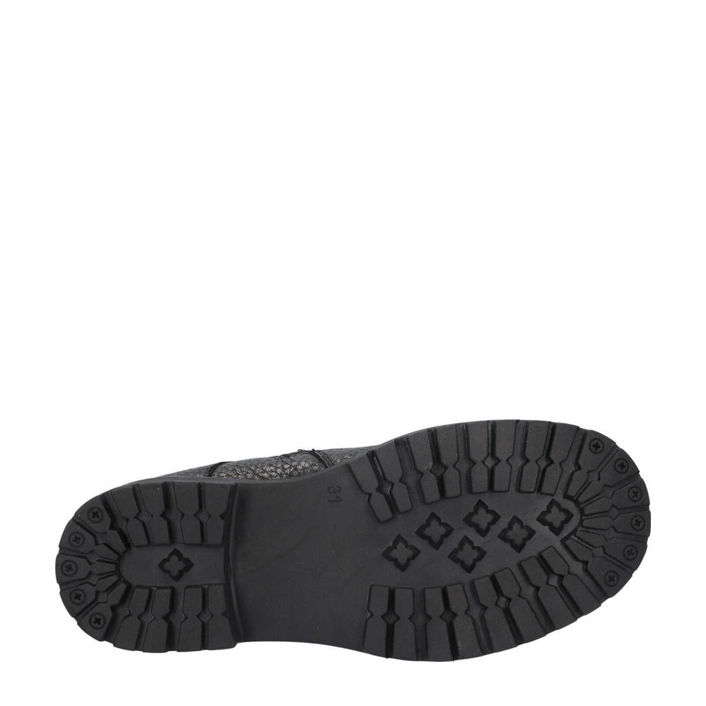 Braqeez Leah Leapleren veterboots zwart