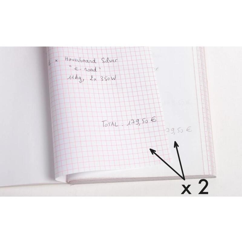 Manifold Reçus 10,5x18cm 50 feuillets double autocopiant Texte en Néerlandais