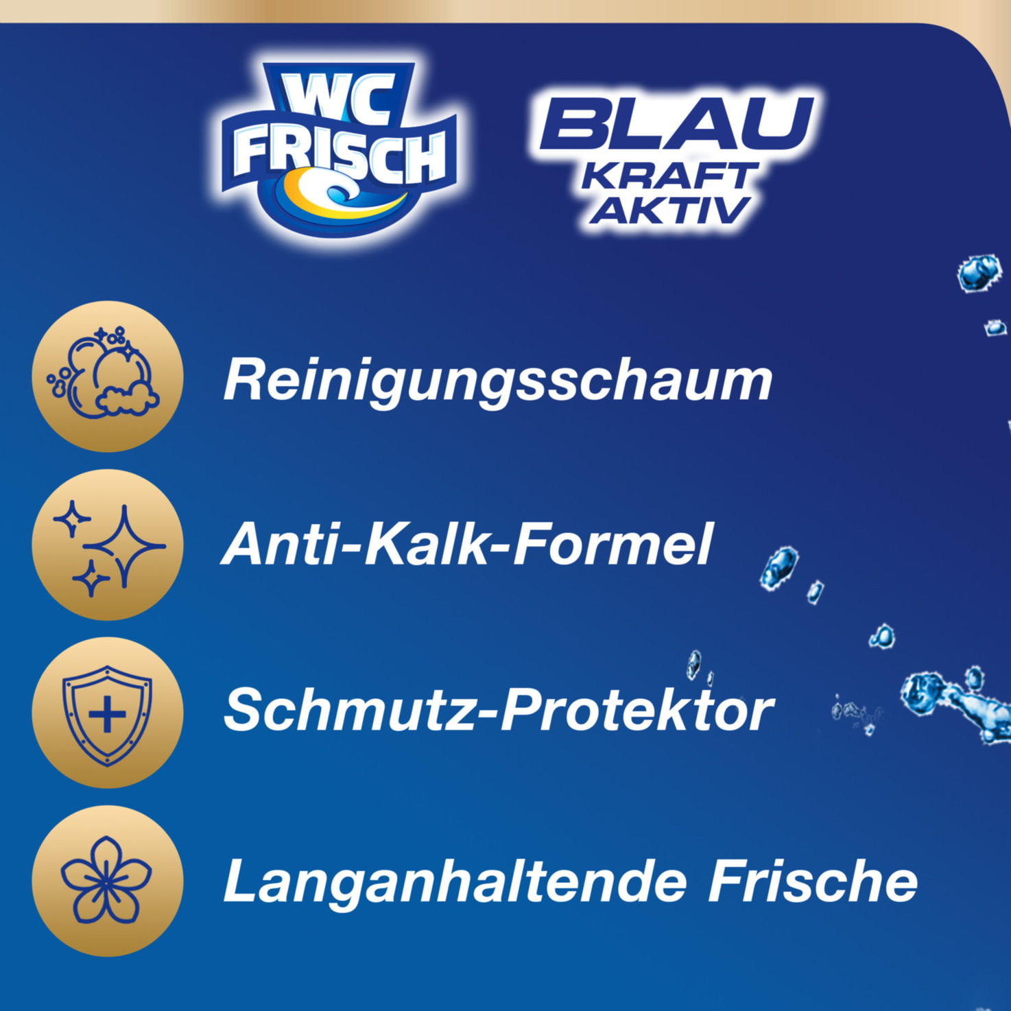 WC Frisch Blau Kraft Aktiv Ozeanfrische 3x50g