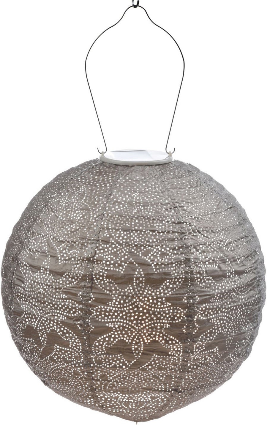 Lumiz solar lampion Marrakesh taupe D 30 H 28 cm