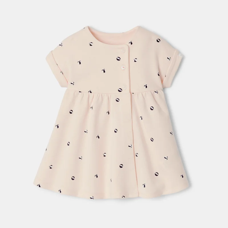 Robe molleton rose bébé fille Rose