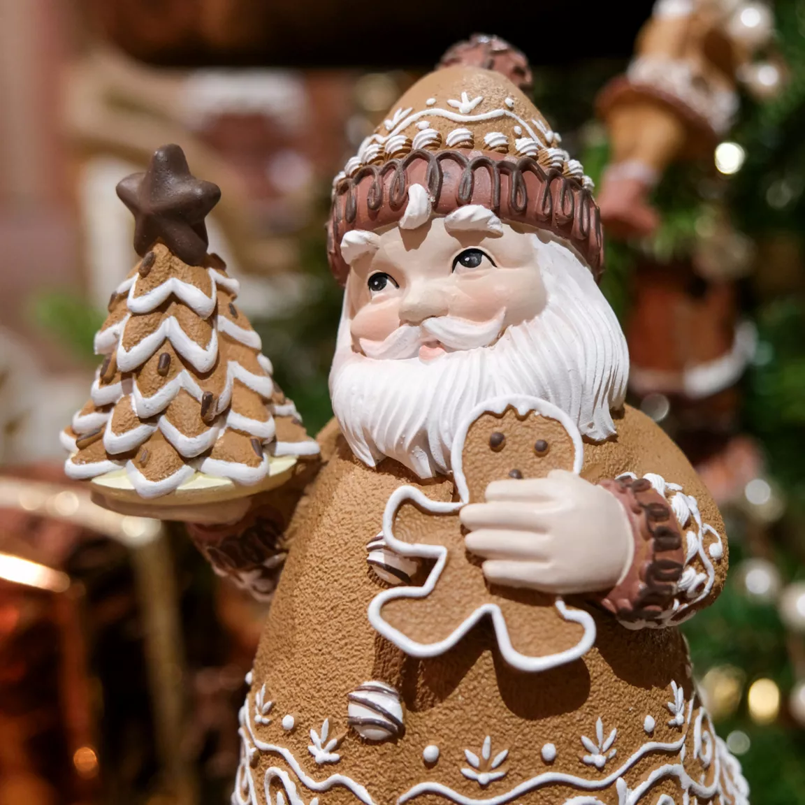 Père Noël déco (H25 cm) Biscuit Pain d'épices