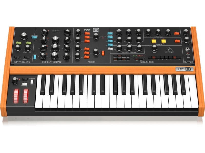 Behringer Synthesizer Poly D 4-stimmiger polyphoner Analogsynthesizer mit 37 Tasten