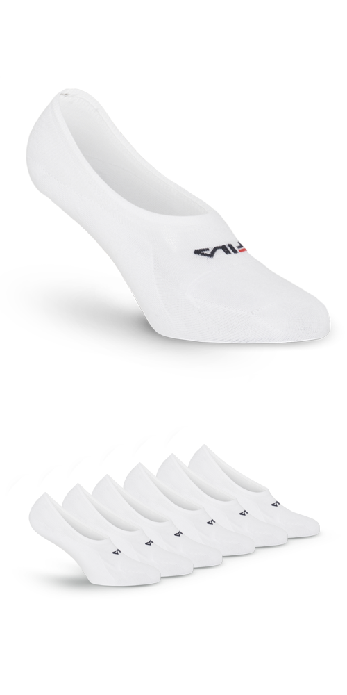Fila Füsslinge »UNISEX GHOST SOCKS« 6 Paar, 6 tlg. mit Logo-Schriftzug, Silikonstreifen an der Ferse für besseren Halt