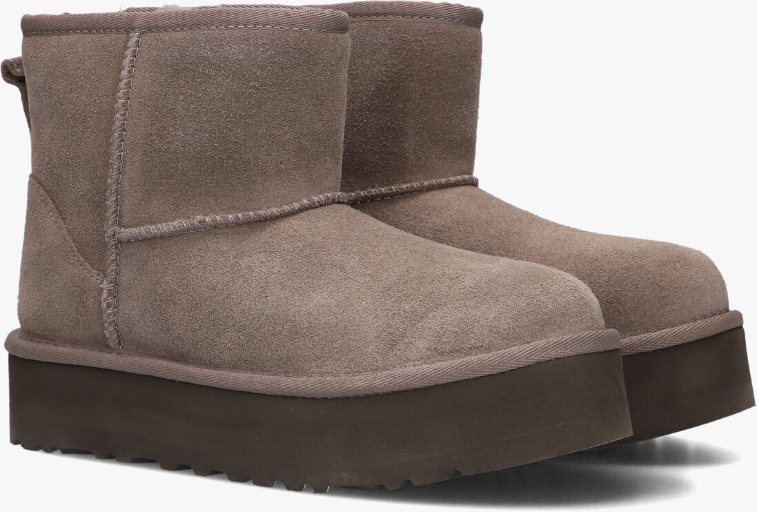 UGG grijze ugg vachtlaarzen kids classic mini platform