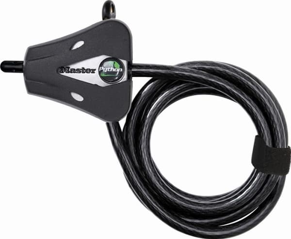 MASTER LOCK 8417EURDPRO, Kabellås, Sort, Stål, Vinyl, Vinyl, Stål, 1800 mm