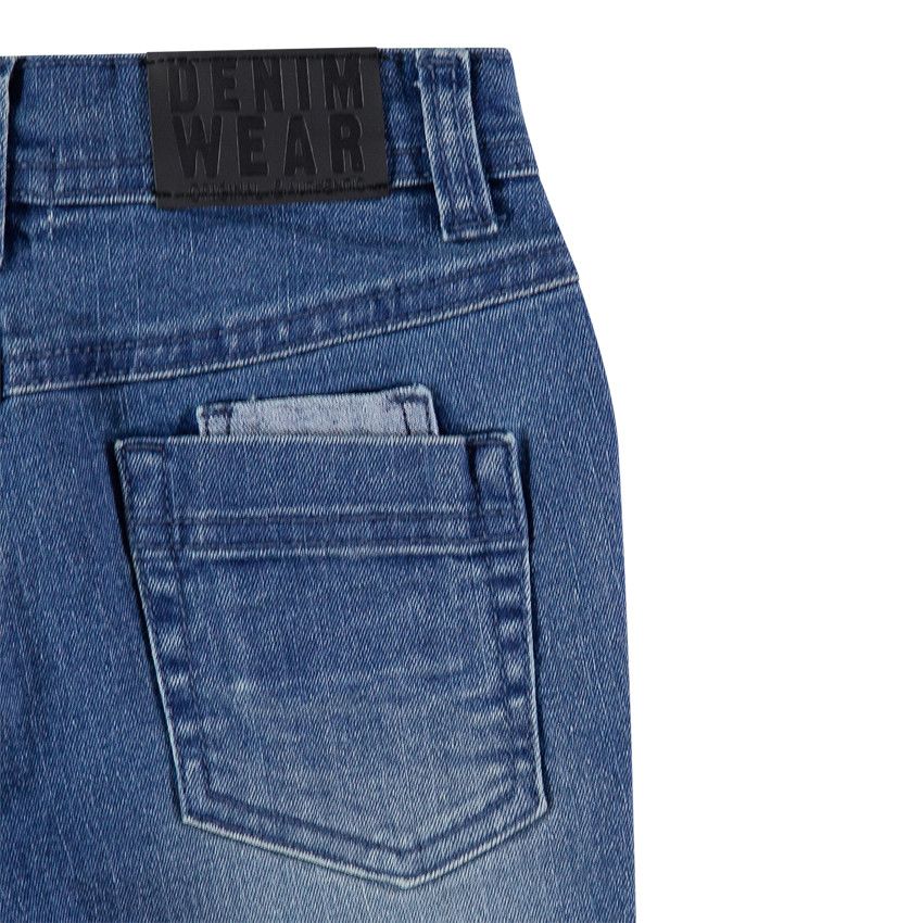 Jean slim effet used - Bleu moyen