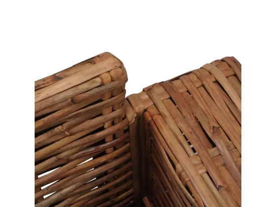 Fauteuil avec coussins Rotin naturel