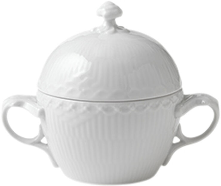 Royal Copenhagen Hvid Halvblonde 20 cl. sukkerskål Hvid