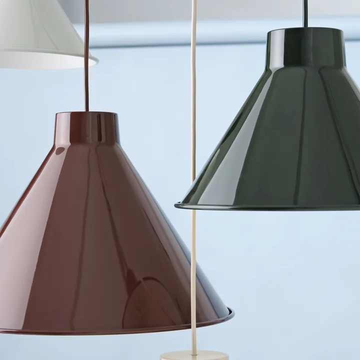 Muuto - Top Pendelleuchte LED, Ø 21 cm, deep red