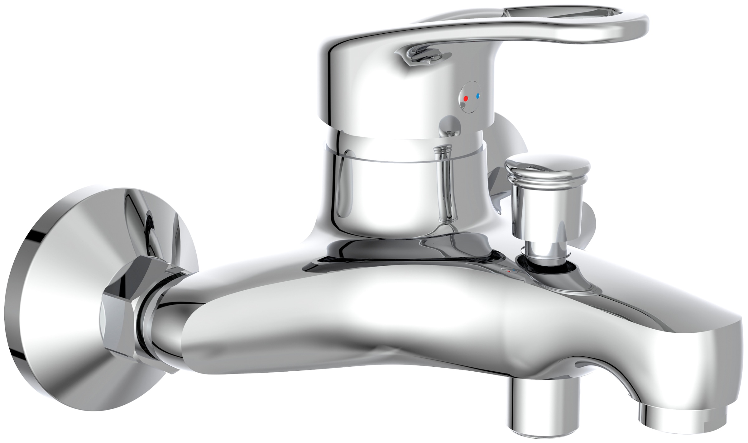 Schütte Wannenarmatur »Batoni« Mischbatterie Badewanne, Wasserhahn Bad, Wannenarmatur in Chrom