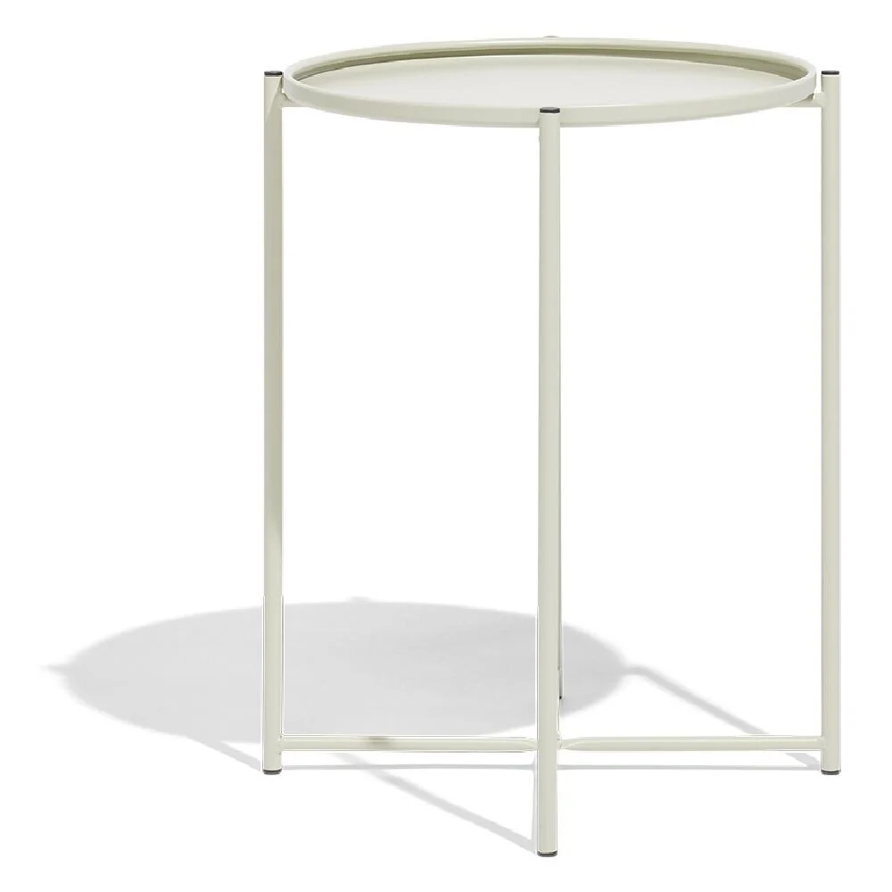 Bout de canapé Maddy métal vert Ø41xH49cm
