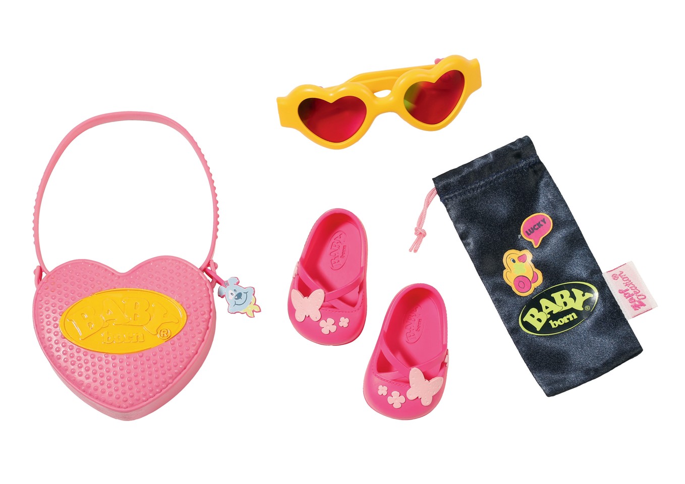 BABY born - Boutique Sæt m/Taske & Sko - Gul