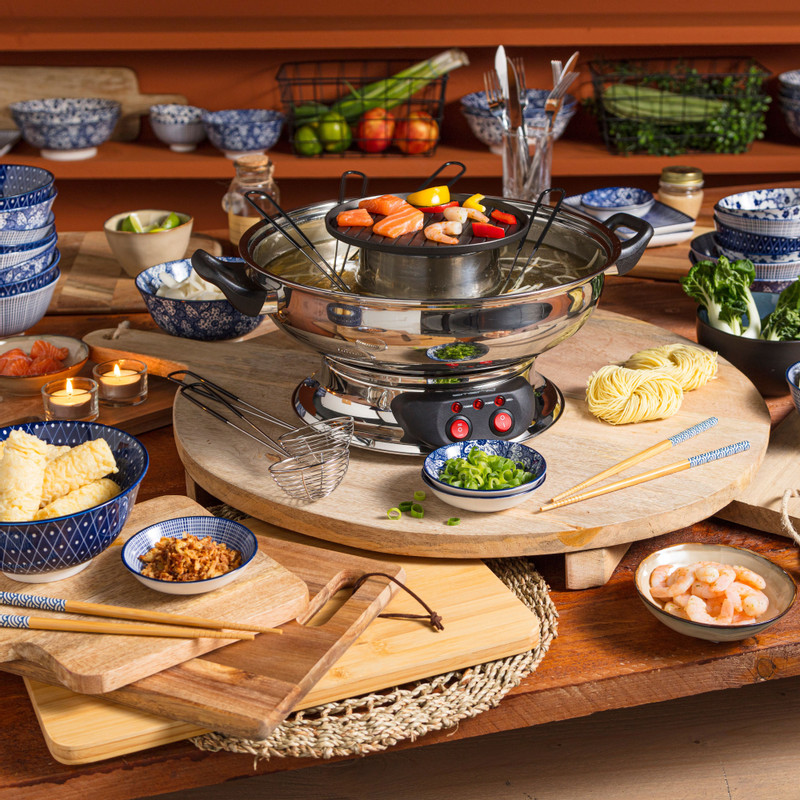 Emerio Asian fondue en grill - 6 personen