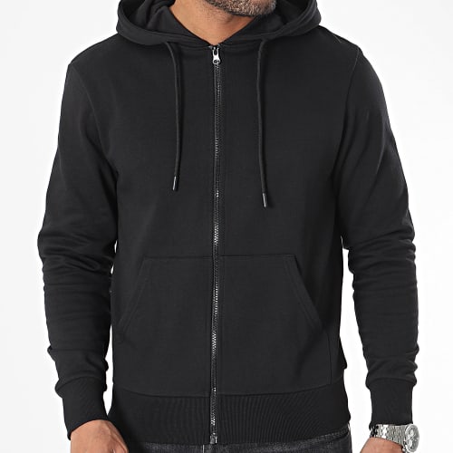 Sweat Zippé Capuche Noir