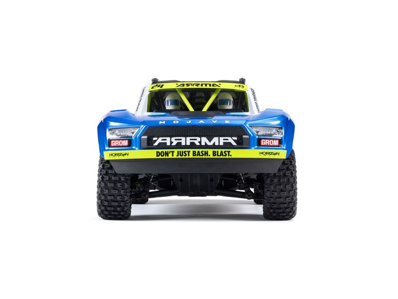 Arrma Desert Truck Mojave Grom Mega 380 Blau, RTR, 1:18 Robuster 4wd mini RC Trophytruck mit Spektrum Technik