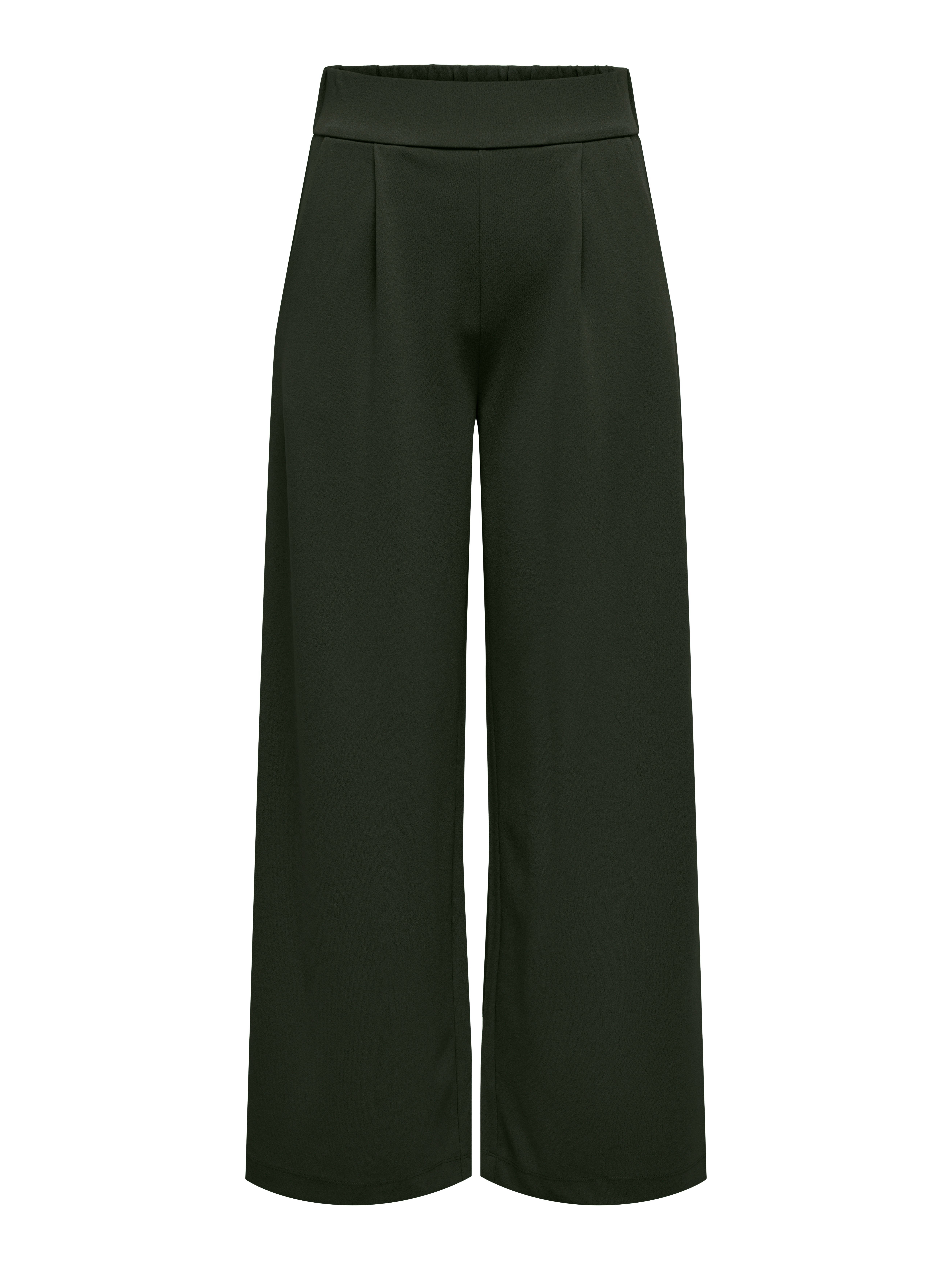 JDYGEGGO Hohe Taille Normal geschnitten Klassische Hose Peat
