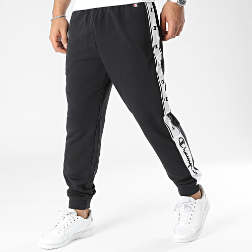 Pantalon Jogging A Bandes 218475 Noir