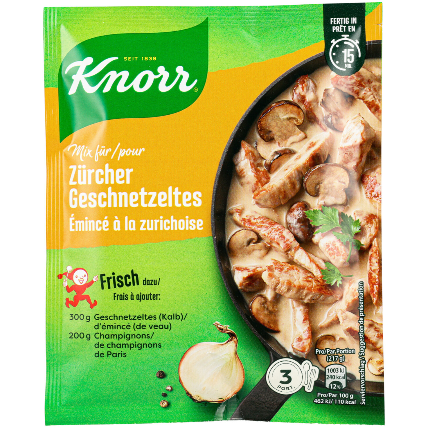 Knorr Mix ZürcherGeschnetzeltes