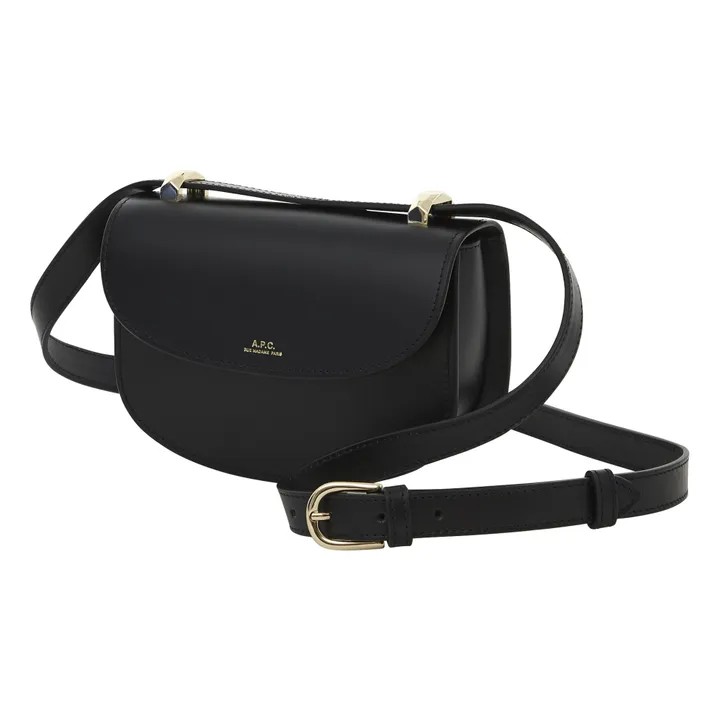 A.P.C. Sac Genève Mini Cuir Lisse | Noir