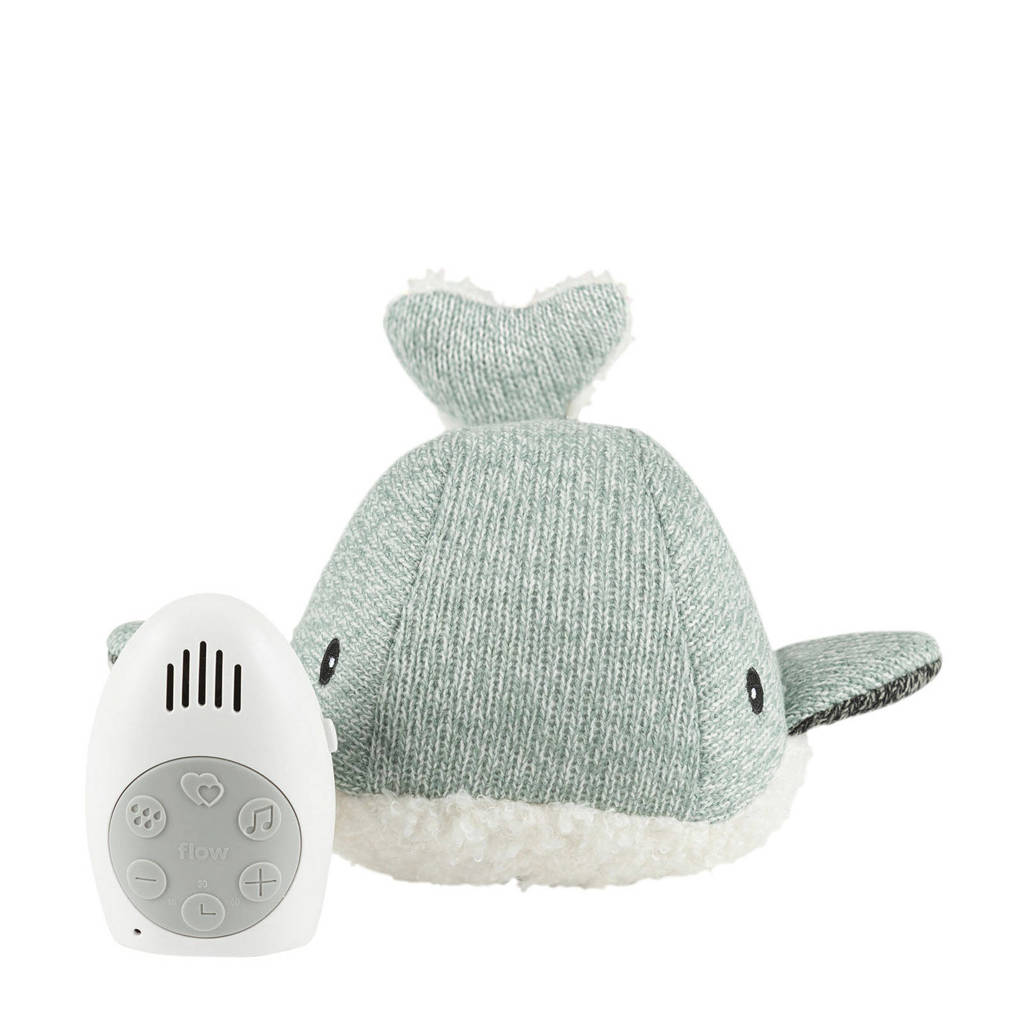 Super leuk kraam kadootjehartslagknuffel moby walvis groen - knuffel 24 cm