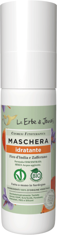 Le Erbe di Janas  Feuchtigkeitsspendende Haarmaske Kaktusfeige & Safran, 50 ml