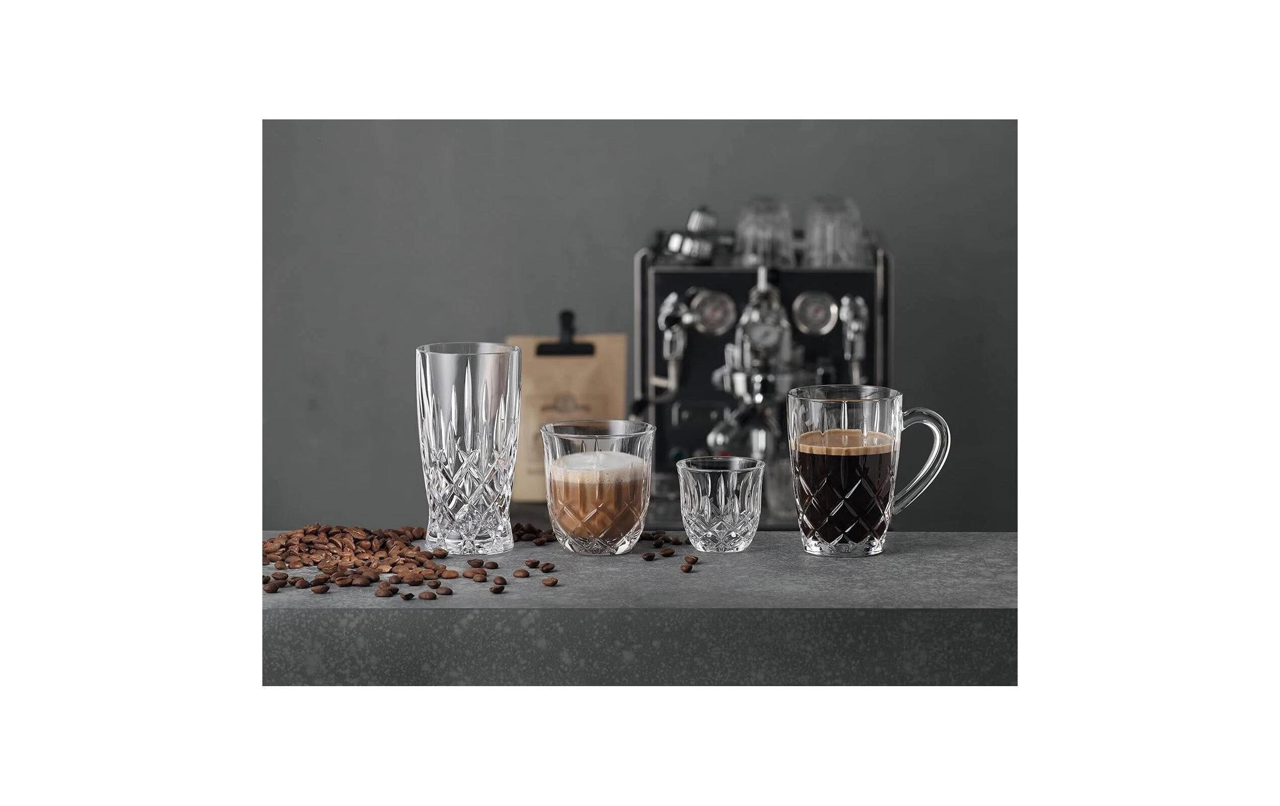 Kaffeetasse Noblesse Barista, 2 StückSet aus zwei transparenten Kaffeetassen aus Kristallglas