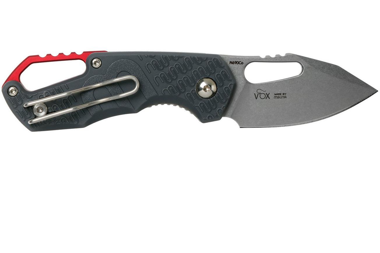 MKM Isonzo FX03-3PGY Clip Point Wolf Grey FRN zakmes, Jesper Voxnaes design