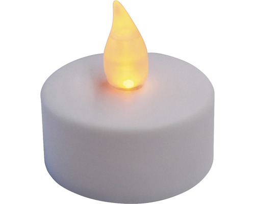 Set van 2 LED-theelichtjes, Ø 3,8 cm, warm wit licht, inclusief timer