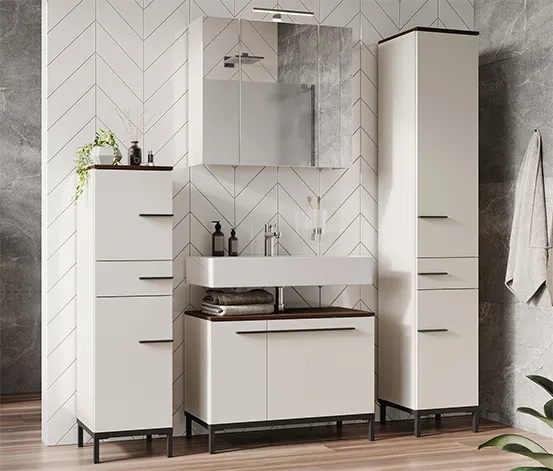 Mediumschrank »Yonkers«, Kaschmir/Nuss