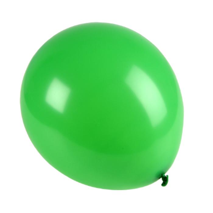 SET 10 BALLONS LATEX NATUREL D.30CM VERT FONCE