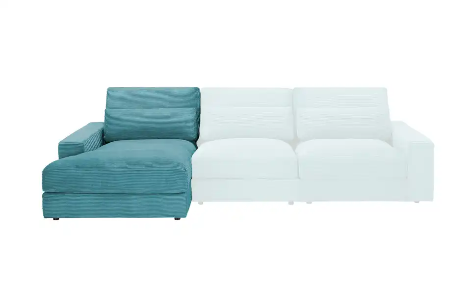 Element Branna Petrol Cordstoff Ottomane links