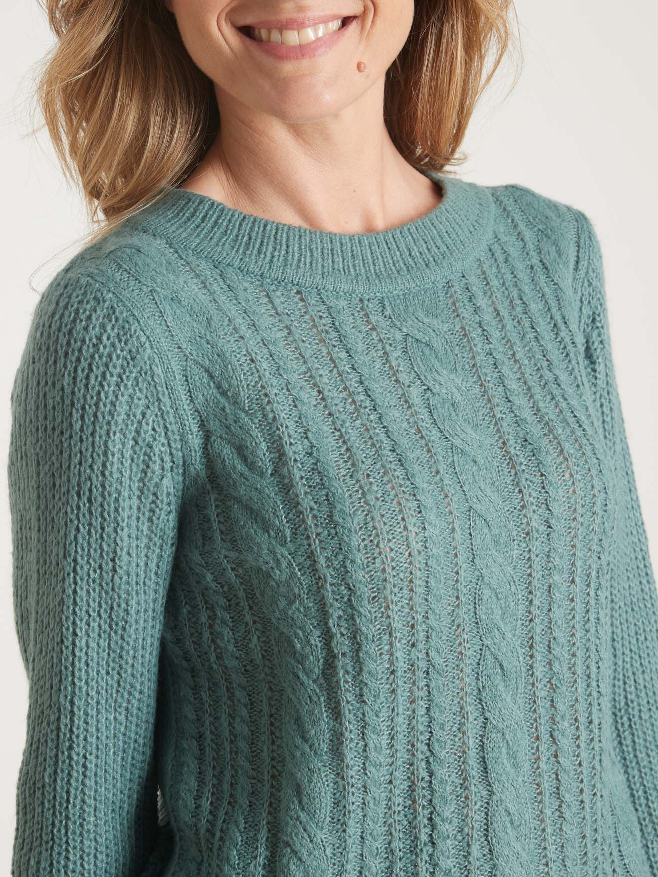 Pull  torsadé forme loose