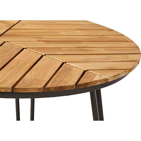 Houston havebord, teak træ/antracit stel