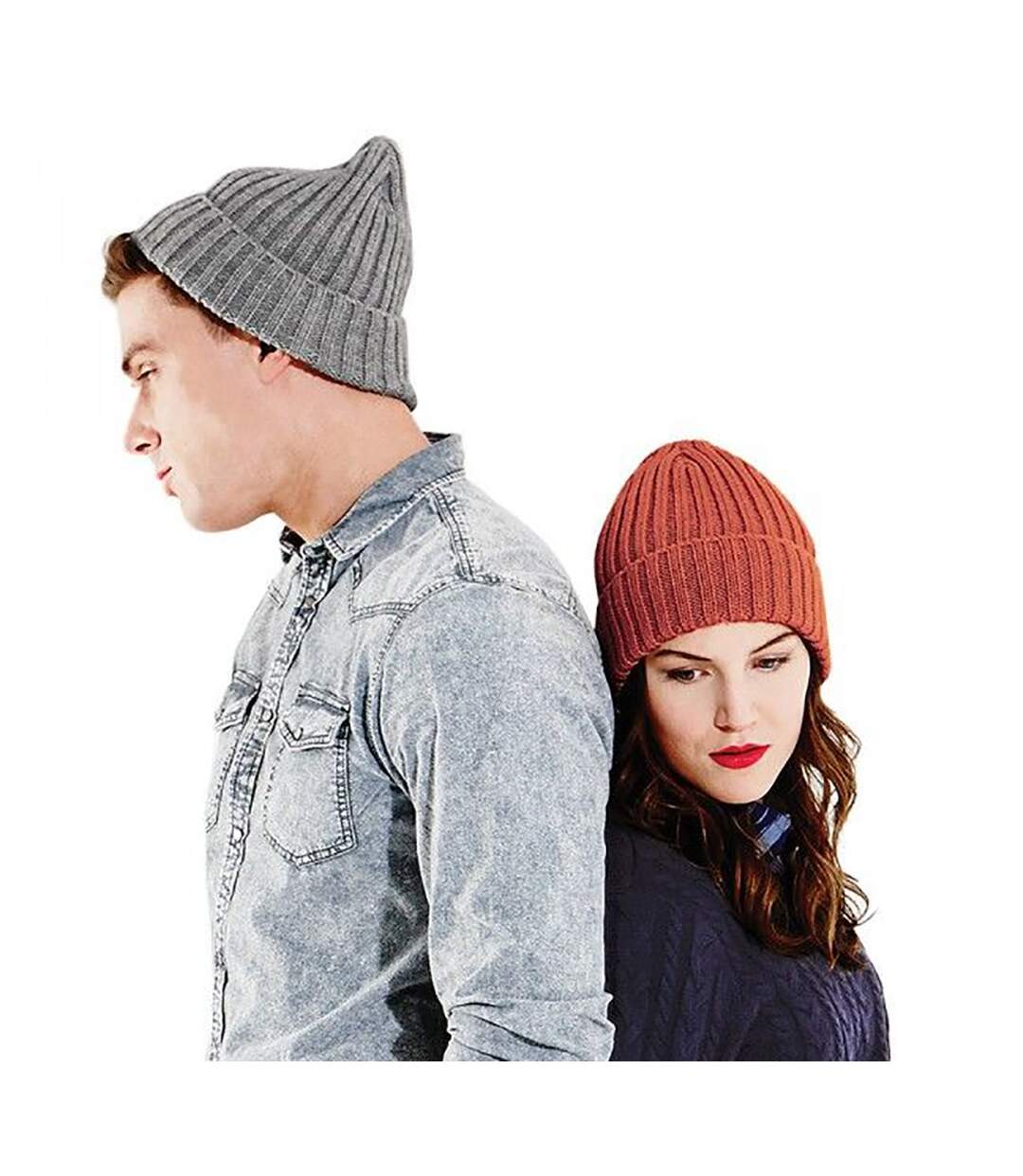 Beechfield - Bonnet épais - Homme (Gris) - UTRW4093