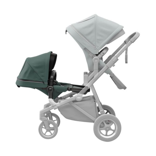 Thule Sleek Tweede Zitje Grey Melange On Black