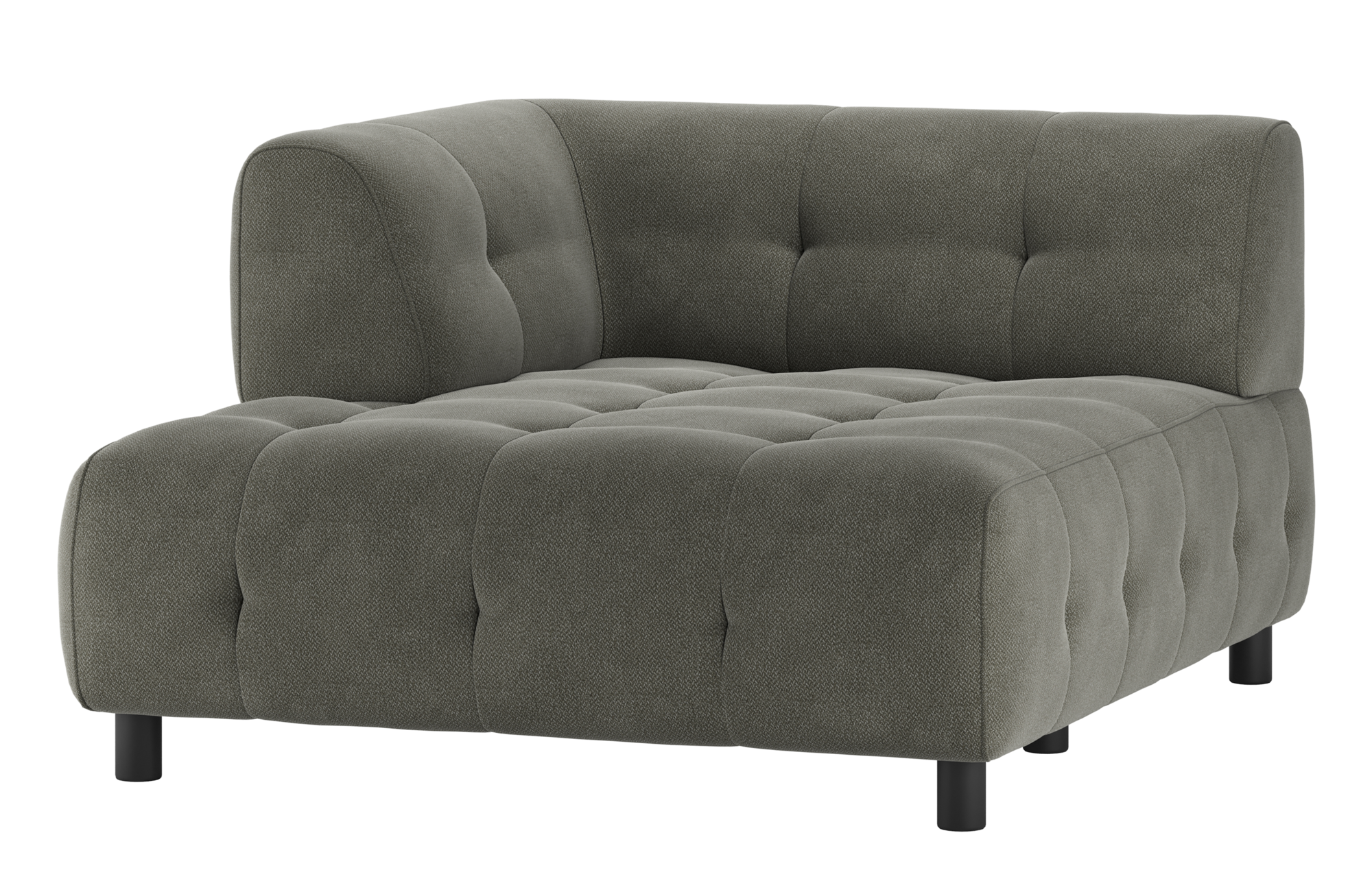 1,5-zits chaise longue Louis geweven stof met arm links Louis 1,5-zits chaise longue met arm links Geweven Stof - Leaf