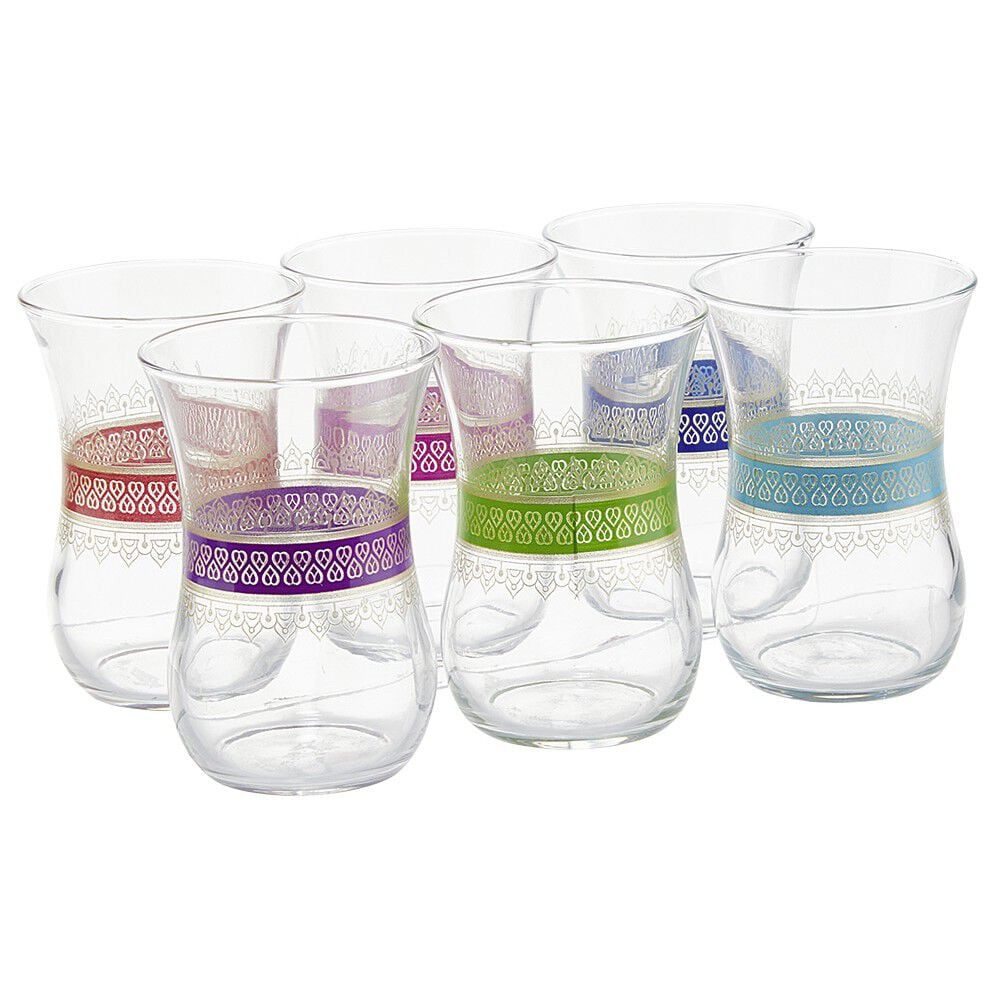 Verre à thé motif oriental Touareg x 6